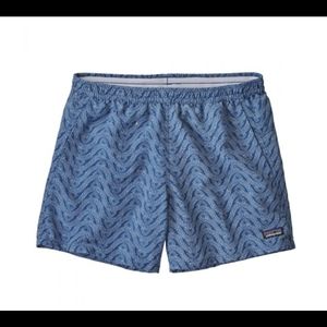 Blue pattern baggies Patagonia